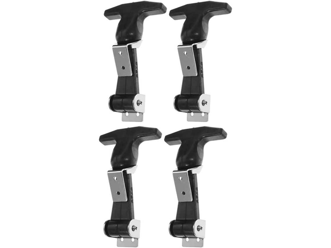 Set Of 4 Dates Aço desligada Com Trava Borracha E Design