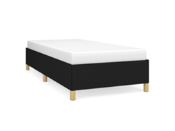 Estrutura de Cama Sem Colchão 90x190 Cm Tecido Preto MAISON EXCLUSIVE