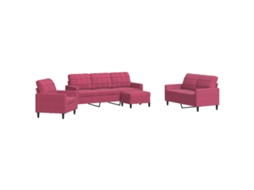 Sofa Set, Sofa Sets Vidaxl Vermelho Veludo (n/a)