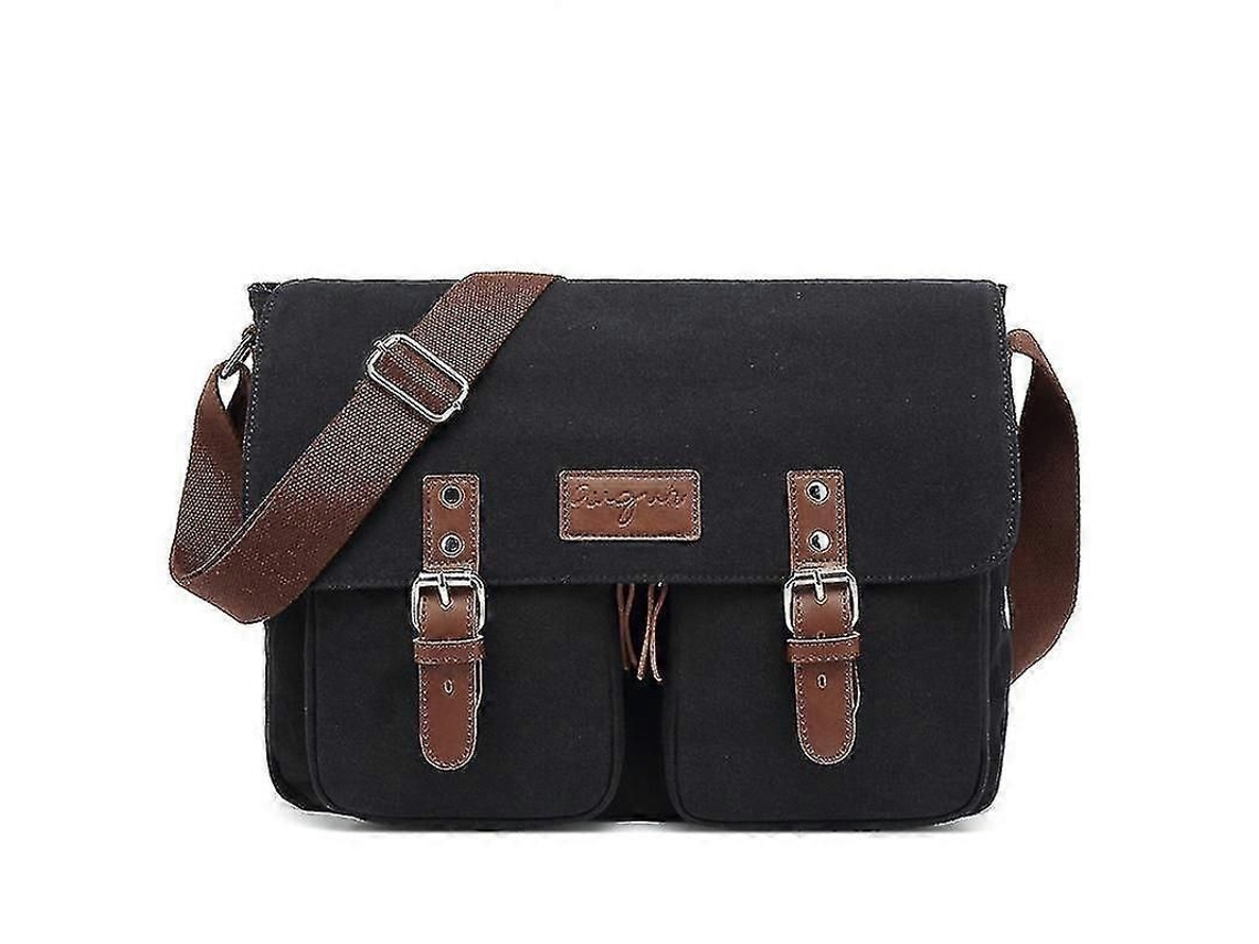 Bolsa Messenger de Lona Encerada Impermeável Vintage para Portátil MDUG