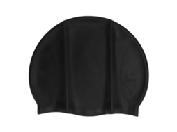 Boné de natação impermeável, anti derrapamento, cabelo longo, preto, adulto S/MARCA
