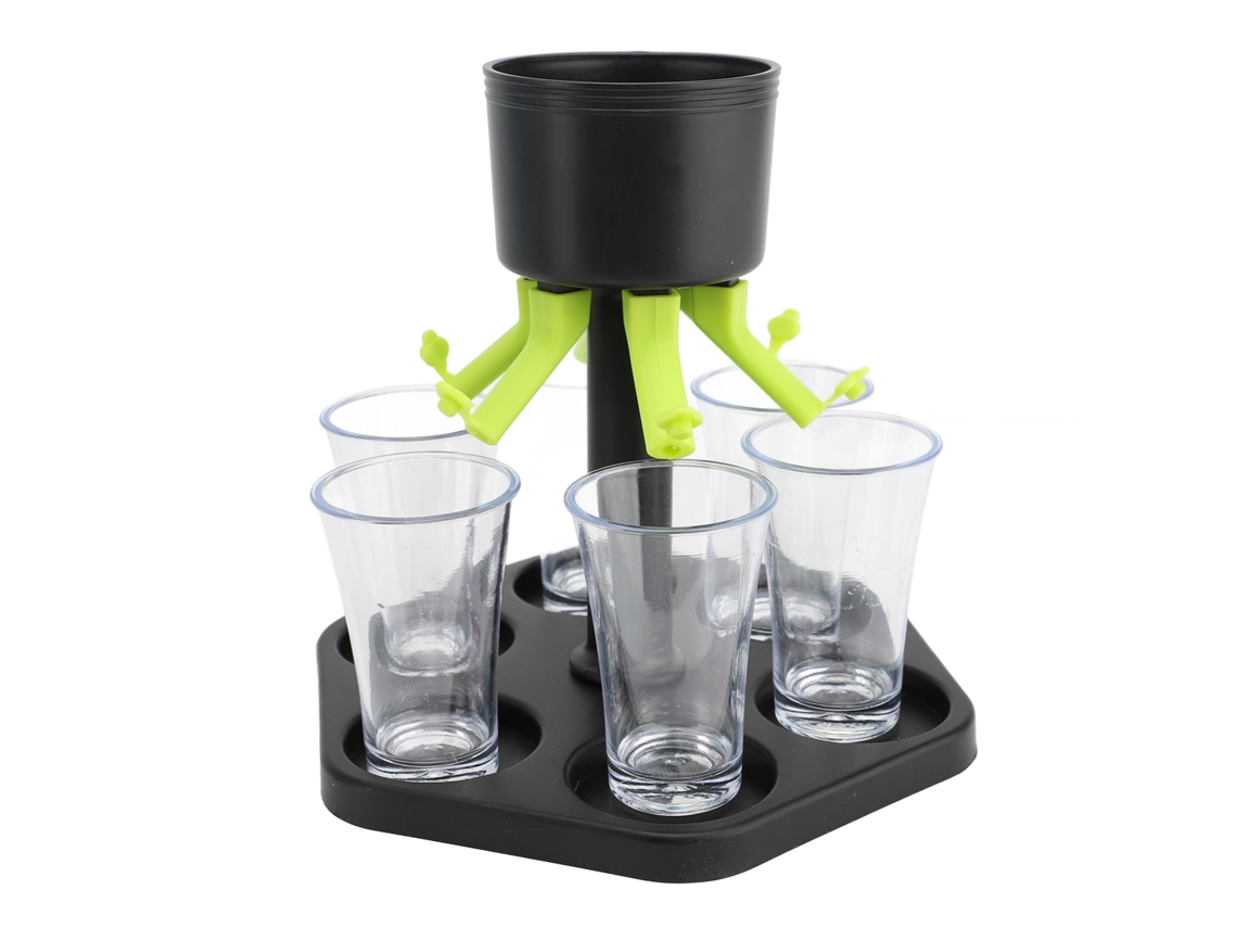 Dispensador de Shot com 6 Copos Plásticos | S/MARCA