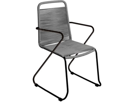 Cadeira de Jardim  (Cinzento - Aço - 90x69x62 cm)