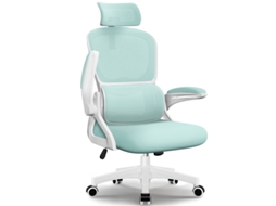 Cadeira de Escritório Ergonómica com Apoio Lombar ajustável, Reclinável 90° a 135°, Assento de espuma alta densidade, Giratória 360° MIHAPPY