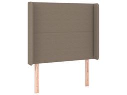 Headboard, Headboards Vidaxl Cinzento-acastanhado Tecido (93 X 16 X 118/128 Cm)