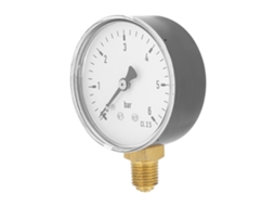 Manómetro De Pressão Laxiscreed 1/4" Npt Para Ar E Hidráulica, Montagem Lateral