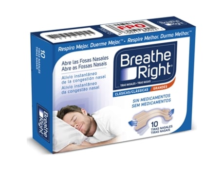 Tiras Nasais Breathe Right Clássicas