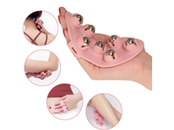 Luva De Massagem Corporal Com Rolo Esférico, Anticelulite, Alívio Da Dor Muscular, Massageador Para Pescoço, Costas, Ombros, Pernas, Escova Meridiana