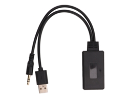 Receptor Bluetooth 5.0, Adaptador de Áudio Estéreo para Carro, Cabo Auxiliar Usb Carro AQUAFORGE