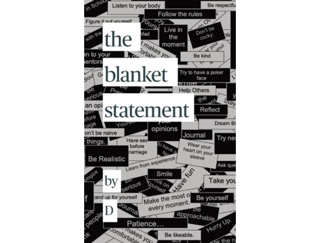 Livro the blanket statement de Danielle Fiondella (Inglês)