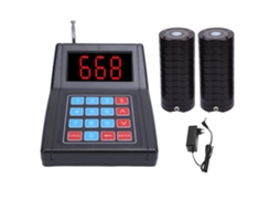 Sistema De Chamada Sem Fio Com 20 Pagers Preto Plug Ue