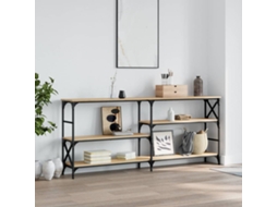 Vidaxl Mesa Consola 180x29x76,5 Cm Derivados Madeira Carvalho Sonoma
