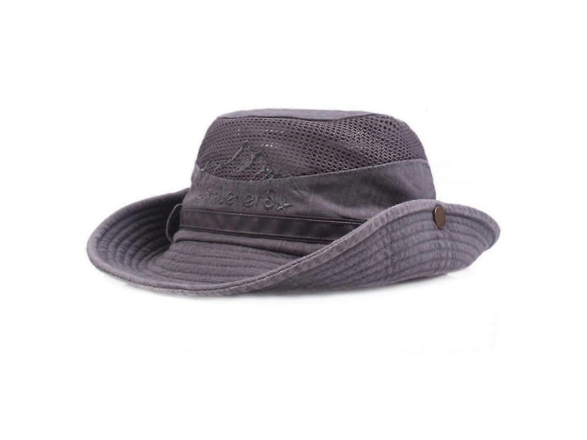 2026 gorra de Algodão com Bordado para Homens, Chapéu Largo Dobrável de Proteção Solar para Uso Ao Ar Livre