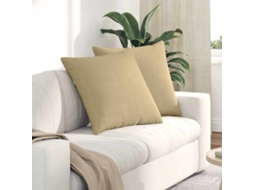 Vidaxl Travesseiros De Sofá 2 Pcs Cinza Verde 60 X 60 Cm