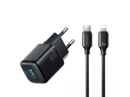 Carregador USB-C JOYROOM de 33W com cabo Lightning para iPhone, preto