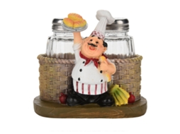 Figura de Chef Decorativa em Resina | S/MARCA