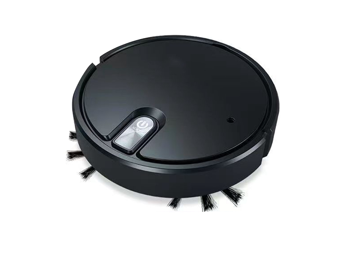 Aspirador Robô Inteligente Silencioso com Limpeza Eficiente e Filtro Nebulizador Preto