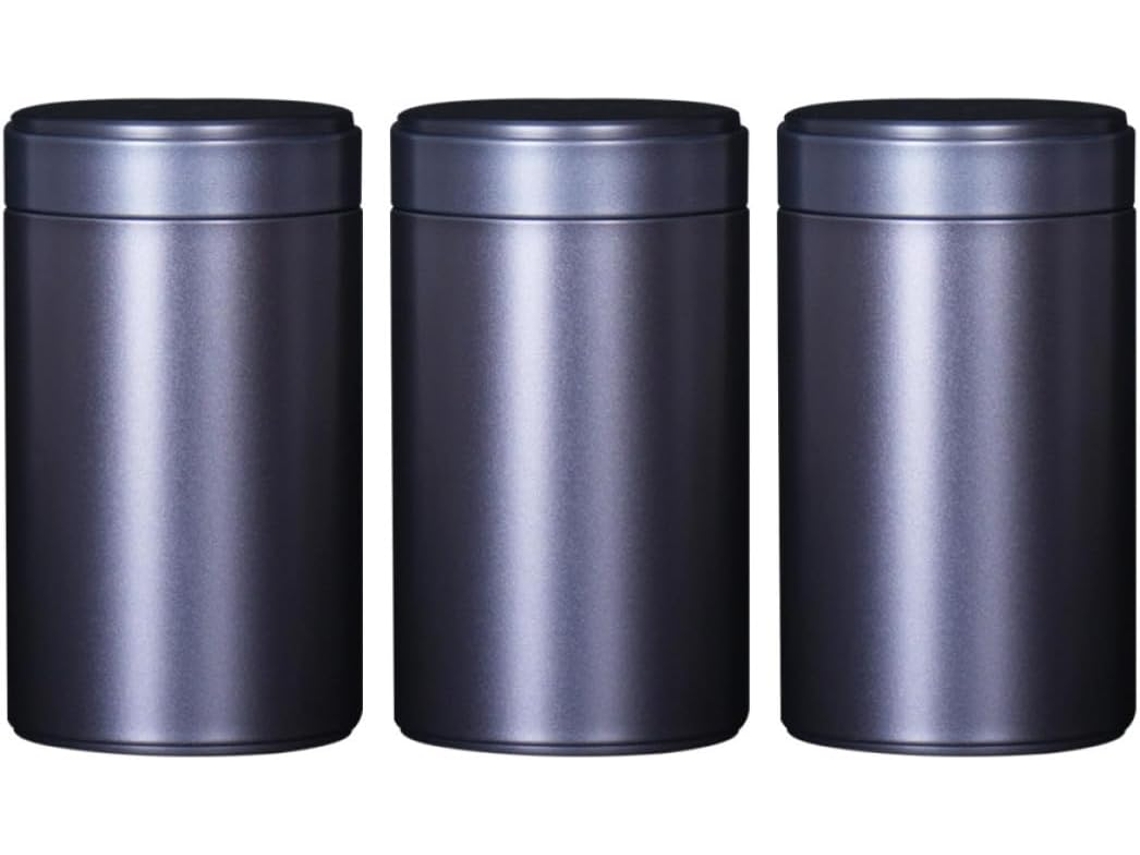 3-latas Redondas Pretas Lacradas