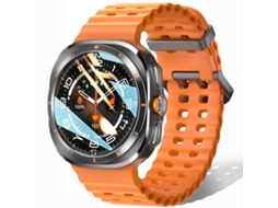 (laranja) Smartwatch Bluetooth Unissex