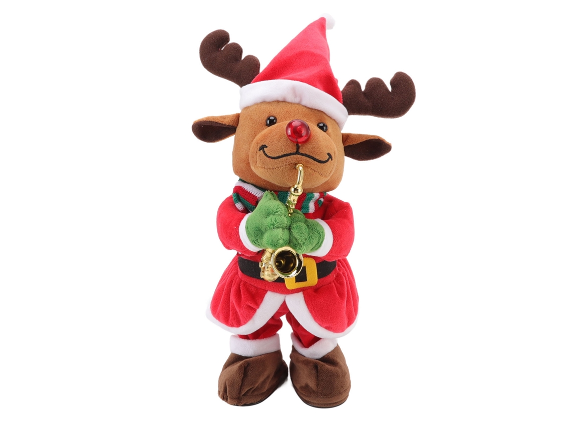 Boneco de Pelúcia Elétrico de Natal com Música | S/MARCA