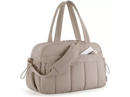 Saco De Desporto Feminino – Mala De Viagem – Bolsa Organizadora – Mala De Mão – Nylon – Camel
