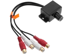 Amplificador De Áudio Para Carro Com 2 Entradas E Saídas Rca, Controle De Volume E Botão De Graves.
