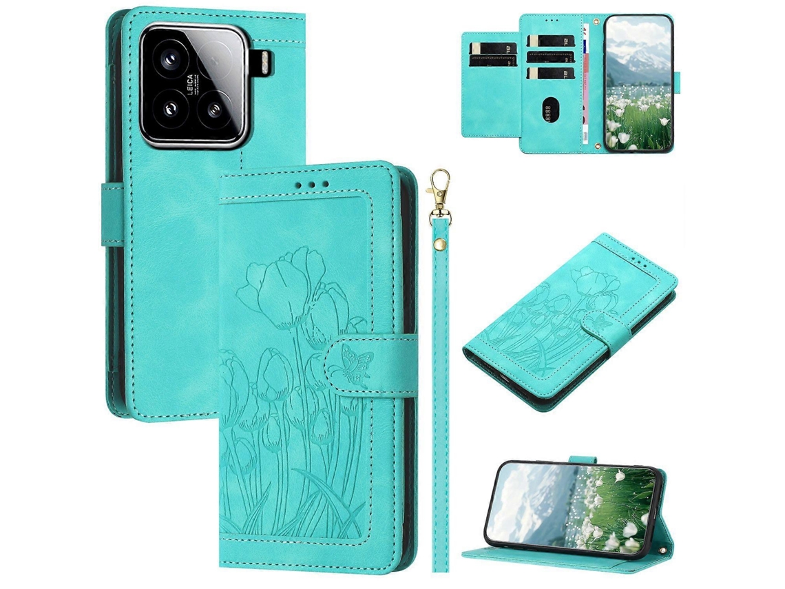 Capa Tulip Phone Cover Slots Para Xiaomi Xiaomi 15 Facpoetd Com Porta-cartões Castanho
