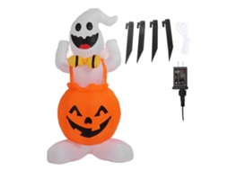 Decoração De Halloween Com Fantasmas Infláveis Laxiscreed, 5ft, Led, À Prova D'água Para Jardim E Interior