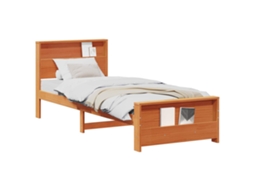 Estrutura da Cama Marrom Cera em Madeira Processada MAISON EXCLUSIVE (90x190 cm)