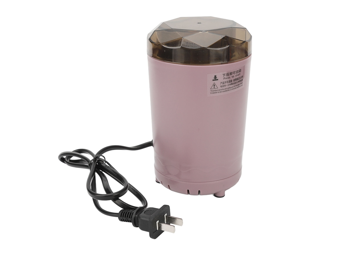 Moedor Elétrico De Café E Especiarias 220v Roxo Com Lâmina De Aço Inoxidável E Proteção Em Duas Camadas