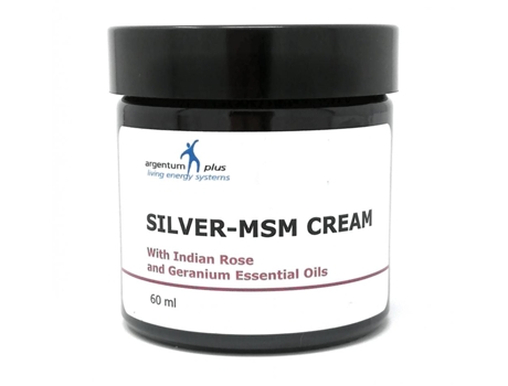 Argentum Plus Silver-MSM Cream with Indian Rose and Geranium Essential Oils 60ml