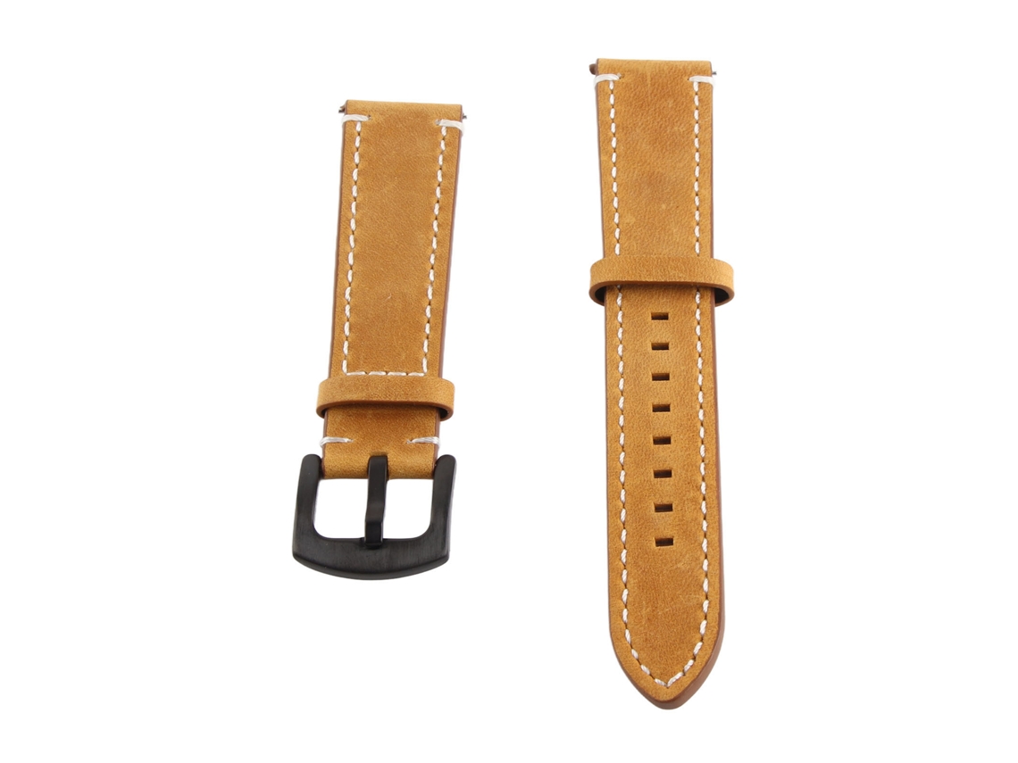 Pulseira De Relógio Couro Vintage 20mm Liberação Rápida