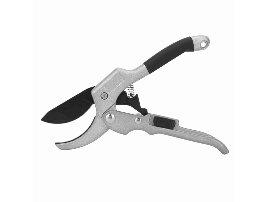 Tesoura De Poda Manual Com Ratchê 20cm Para Jardim, Corte De Galhos, Aço Cr-v, Diâmetro 3/4 Polegada
