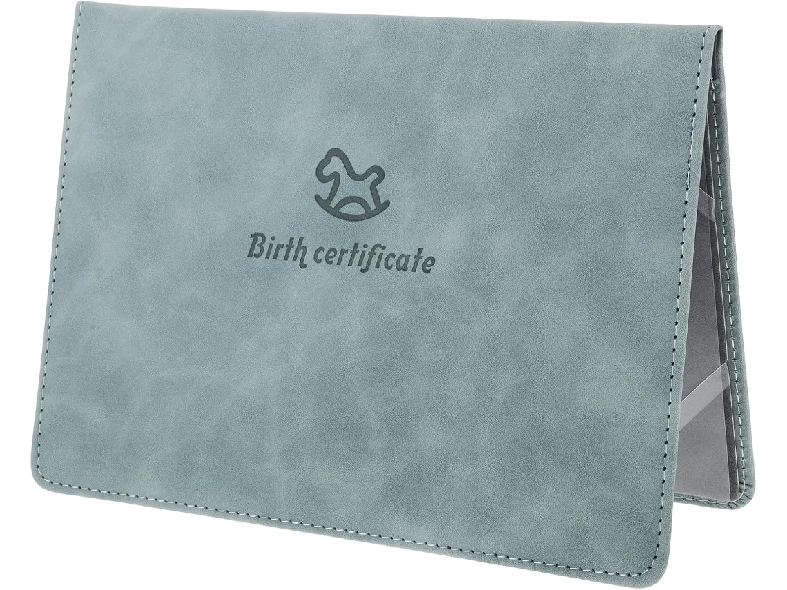 Capa Protetora Cabilock Vintage Em Couro Para Bebê, Pasta Infantil Para Documentos, Proteção Resistente A Arranhões