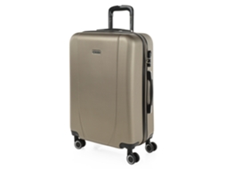 Mala Abs Média Itaca Tiber Champagne (42x65x24 Cm 68l)
