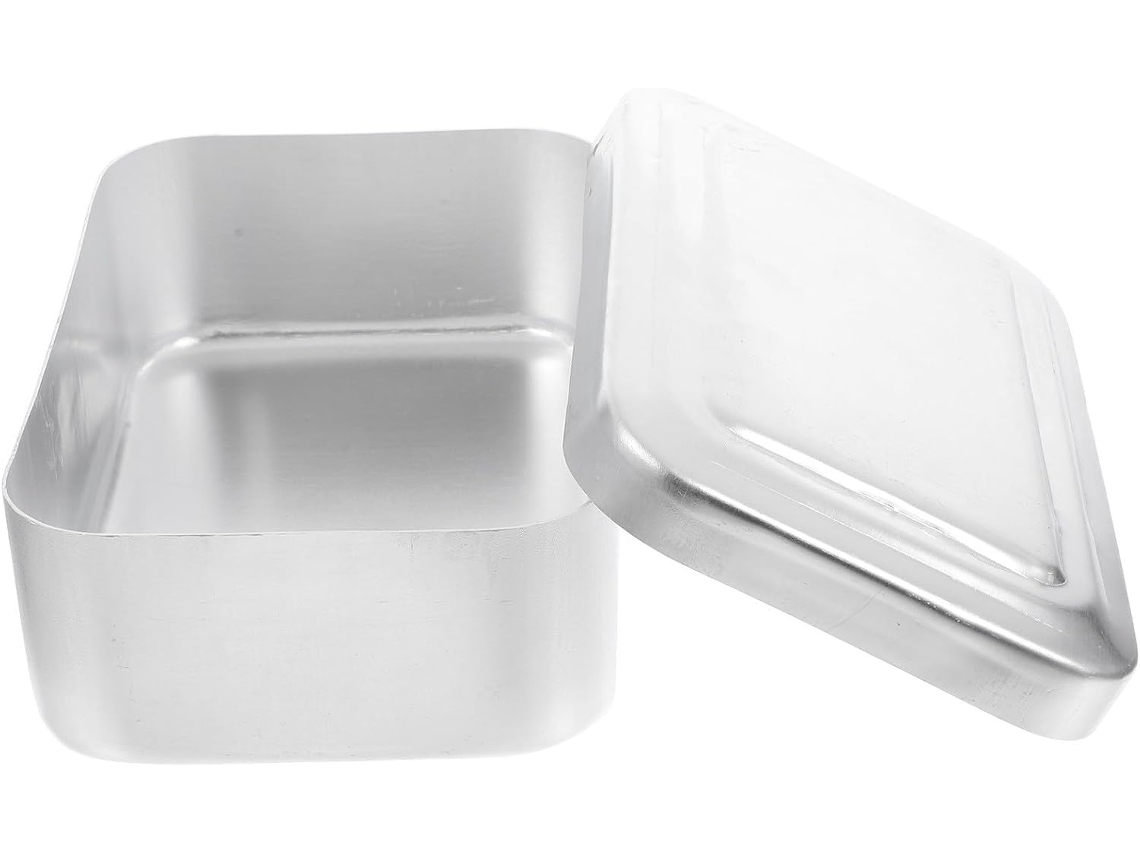 Lancheira Bento Bestyash Em Alumínio Com Tampa Leve E Compartimentos, Recipiente Para Alimentos Ideal Camping E