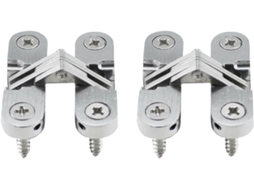 2 Dobradiças Cruzadas Ocultas De Liga Zinco, 0,51 X 1,77 Polegadas,