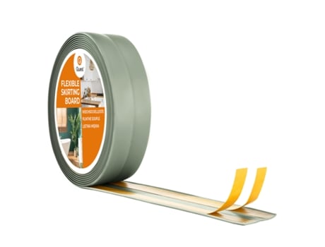 Rodapé Em Pvc 30x30mm, 15m, Autoadesivo E Flexível, Fita Decorativa Macia, Verde Claro Quest