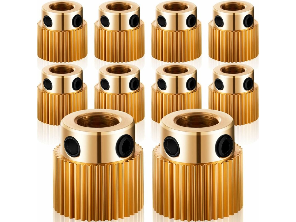 Roda Extrusora Peças Para Impressora 3d Engrenagem Roda Extrusora De Latão Com 40 Dentes Compatível Com Cr, 10, Cr, 10s, S4, S5, Ender 3