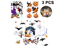 Criador De Cena De Halloween, Decoração Reversível De Cor Clara Que Adere A Superfícies Lisas, Ideal Para Ambientes Festivos