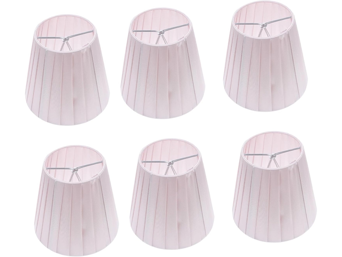Conjunto De 6 Luminárias De Parede Modernas Em Tecido.