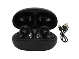Auriculares Inalámbricos Con Clip Conducción Ósea Bluetooth 5.3 Cancelación Ruido Negro | S/MARCA