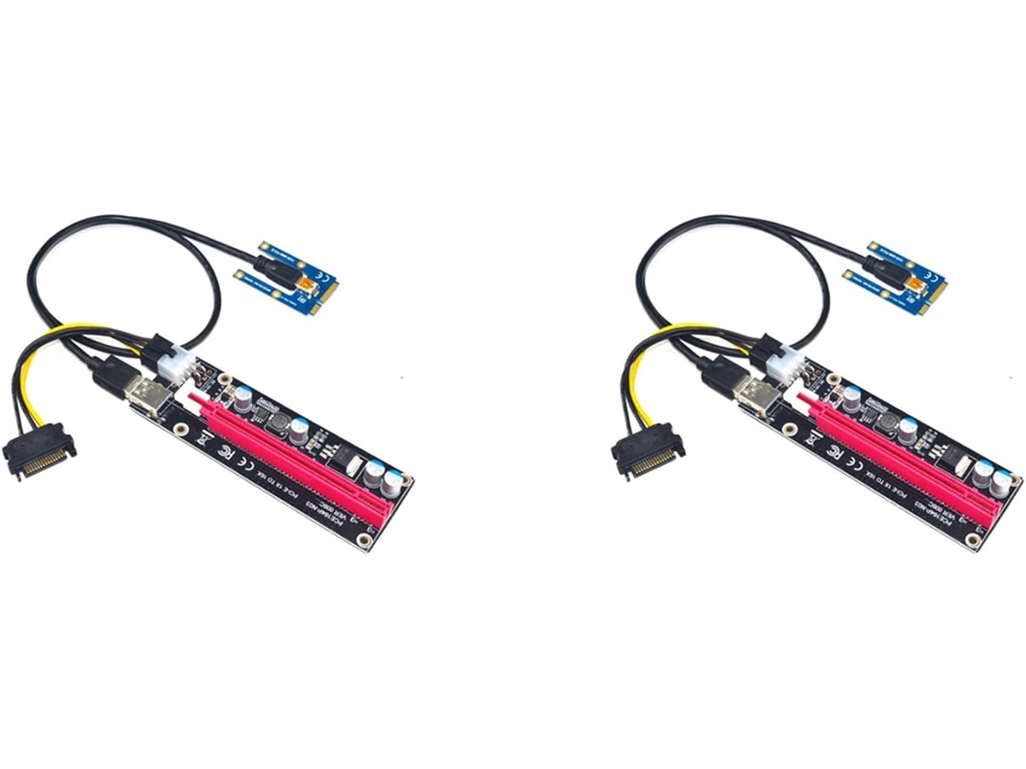 2x Mini Pcie Para Pci Express 16x Riser Para Placa Gráfica Externa