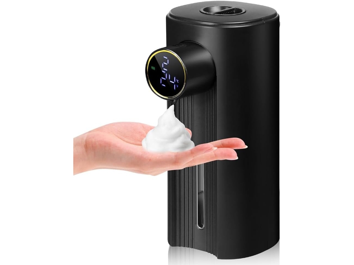 Dispensador De Sabonete Líquido Espumante Automático Sem Toque De 300 Ml, 5 Níveis Ajustáveis, Adequ Gokoco