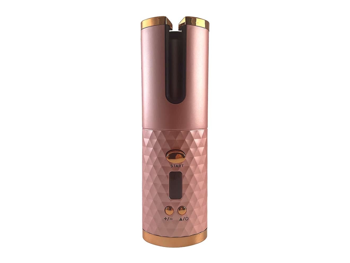 Modelador De Cachos Sem Fio Rosa