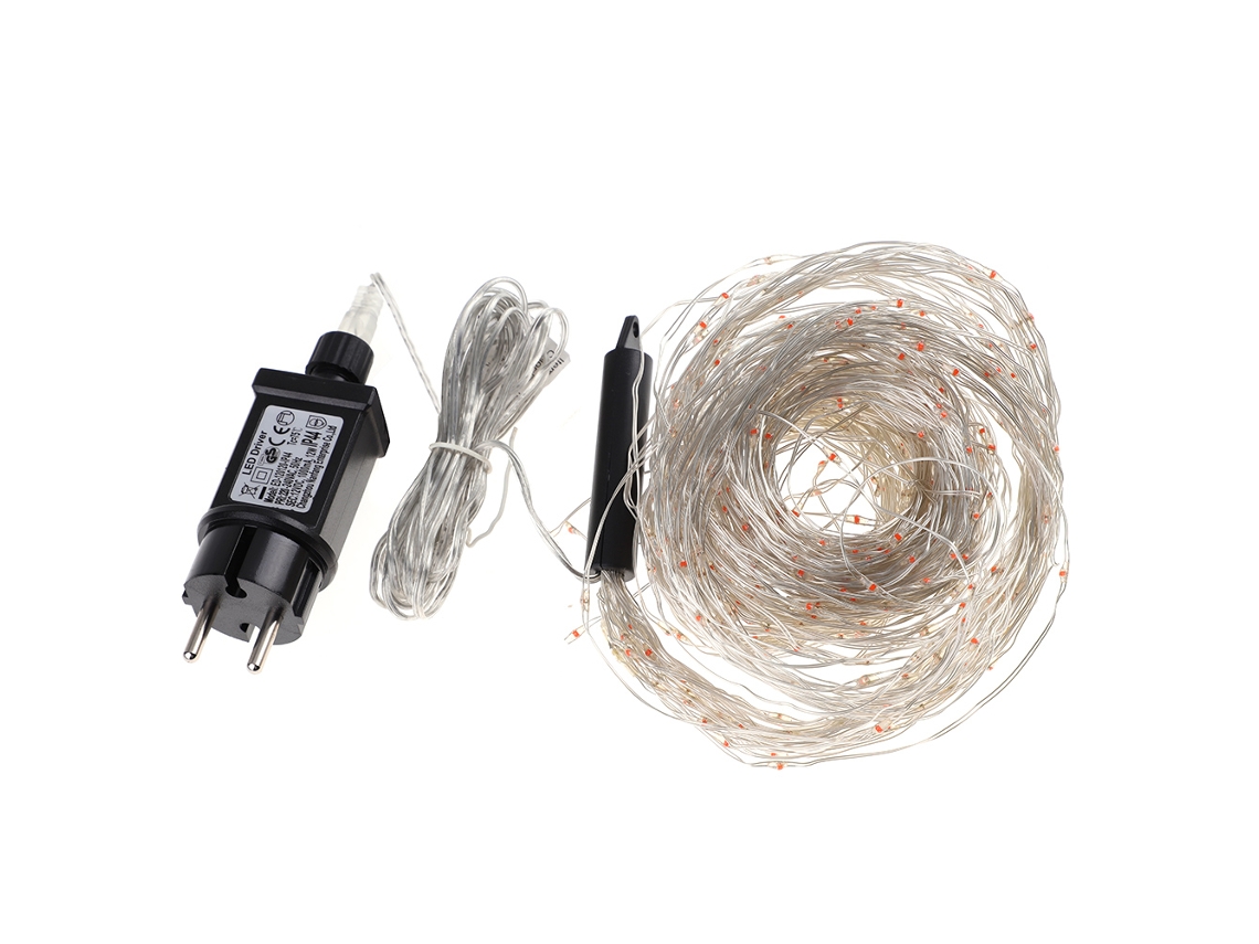 Rebe-luces Hadas Led De Alambre De Cobre Recubierto De Plata Cuerda Estrellada Para Decoración Interior/exterior