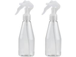 Garrafa Spray Fina Vazia 200ml Transparente Para Limpeza, Beleza, Jardinagem E Cuidados Diários