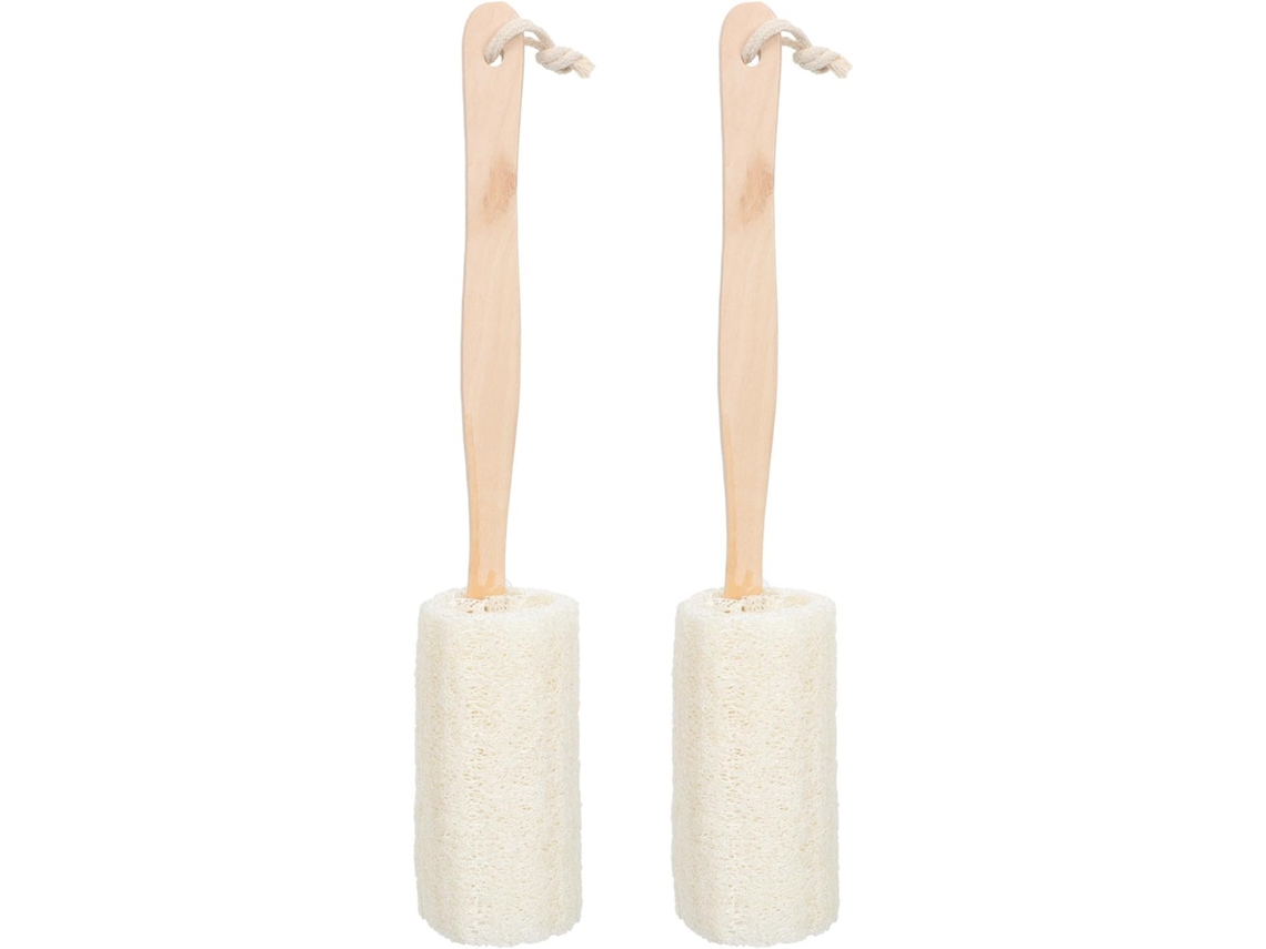 Lurelia Pack De 2 Buchas Vegetais De Banho Para Costas E Corpo, Bucha Natural, Massagem Suave E Limpeza Profunda