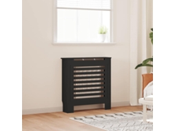Vidaxl Cobertura De Radiador Mdf 78 Cm Preto