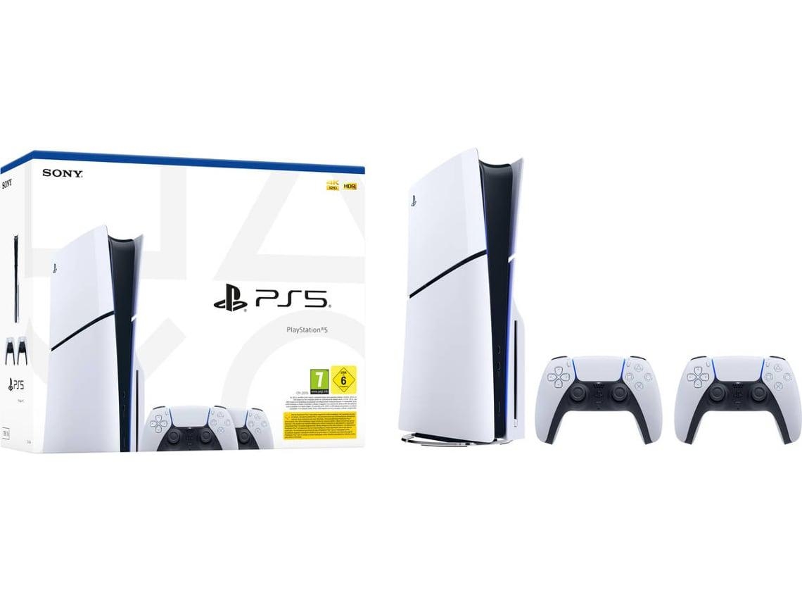Consola PS5 Slim + 2 Comandos sem fios Dualsense (Outlet Caixa Aberta - Jogo Não Incluído)